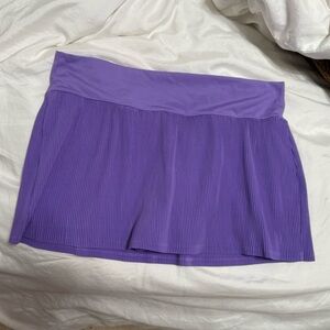 Purple Pleated Skort